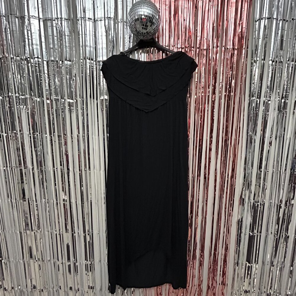 5th & Love Long Dress Women Size Large L Black Sleeveless Neck Strap New w/ Tags